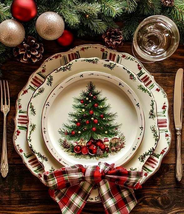 40 Christmas China Patterns for a Festive Table