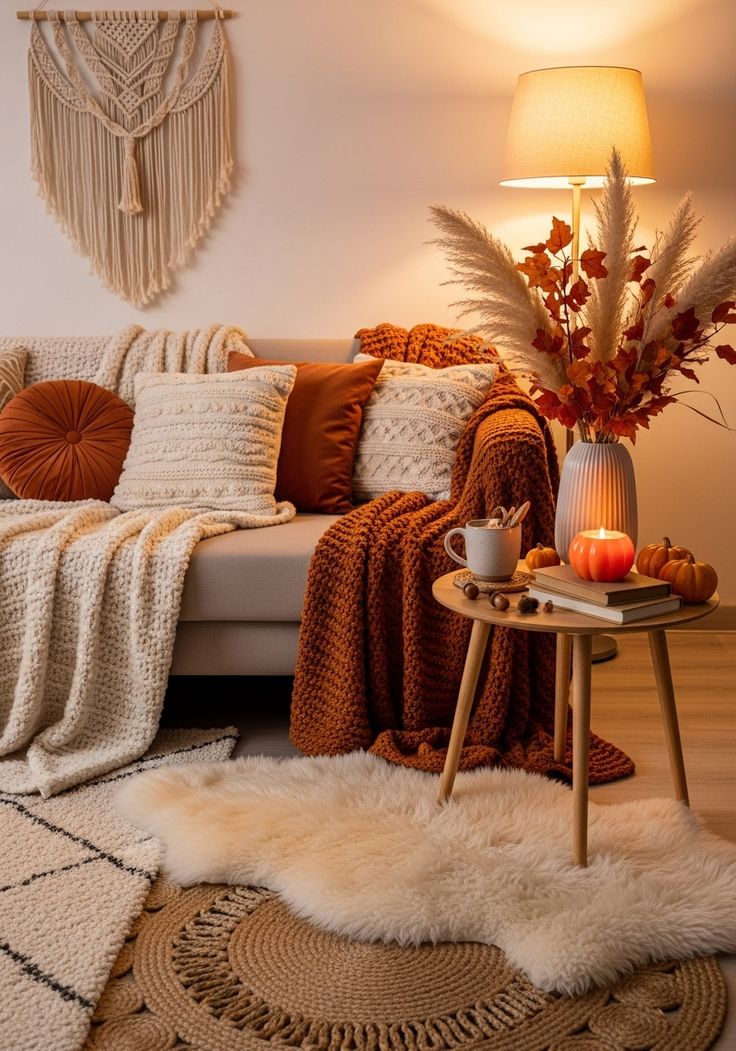 Cozy Fall Living Room Decor