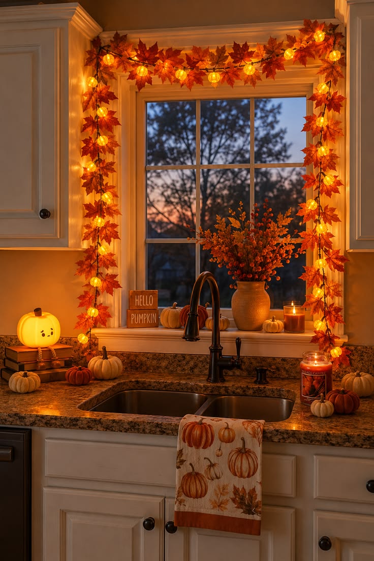 Small Kitchen Fall Decor