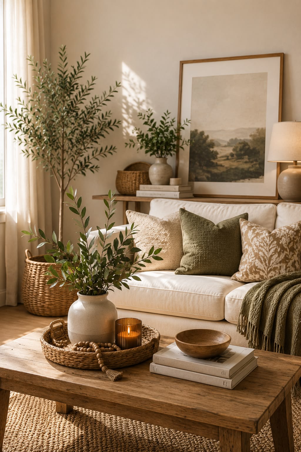Cozy Earthy Living Room