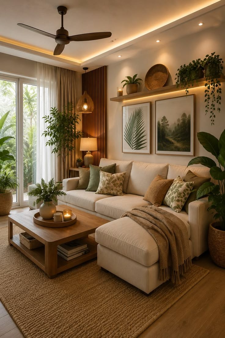 Nature Inspired Living Room Ideas
