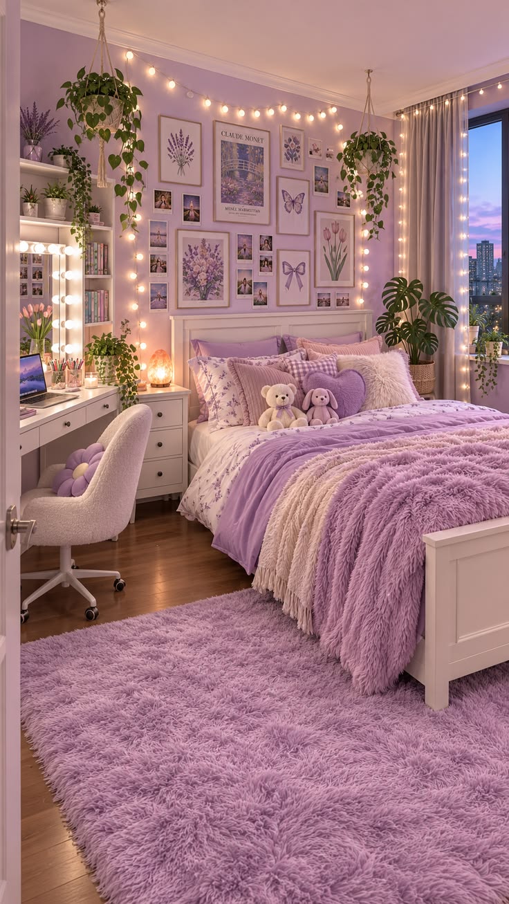 Lavender Coquette Bedroom