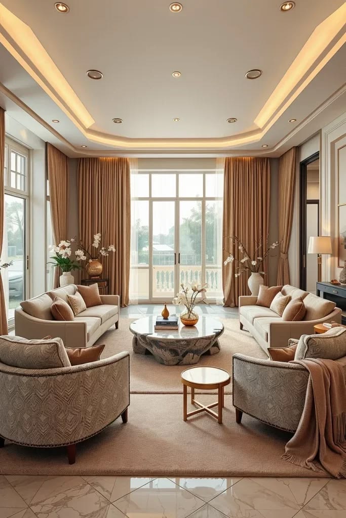 Elegant Luxury Living Room Interior Design