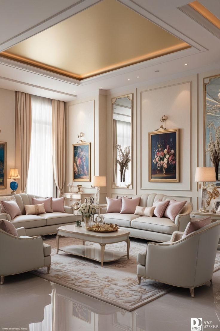 Luxurious &amp;amp;amp; Inviting Modern Living Room With Soft Tones