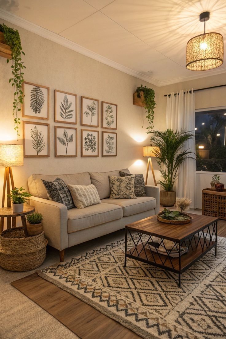 Botanical Gallery Wall Apartment