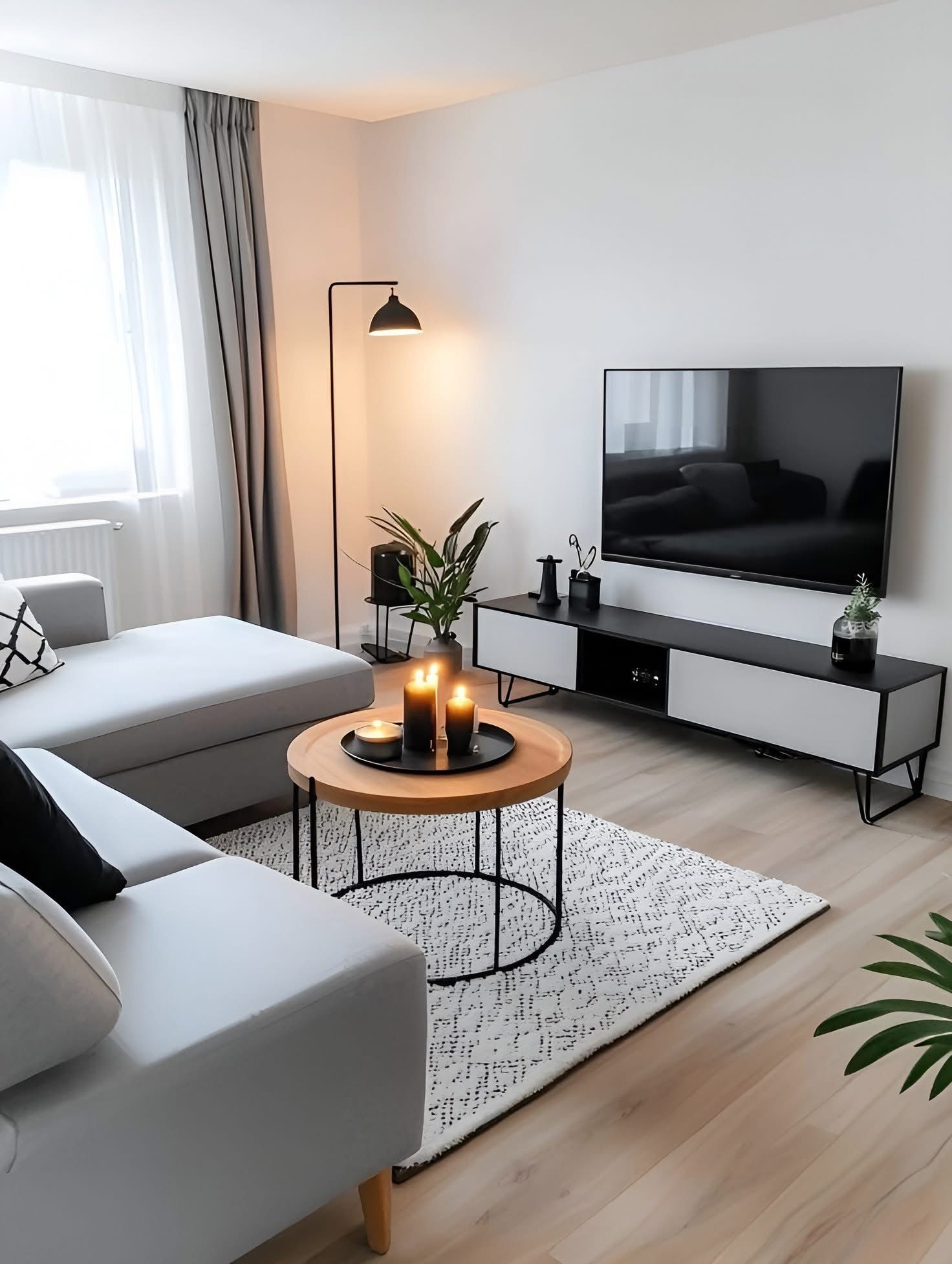 Minimalist Scandinavian Tv Room