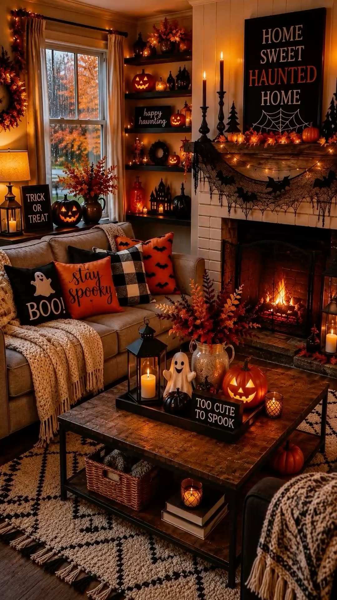 Haunted Home Mantel Stay Spooky