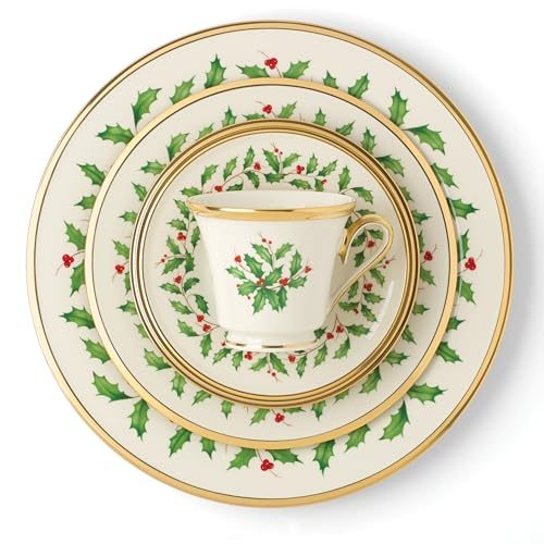 Winter-themed christmas china pattern with soft watercolor pine branches and frosted edges.