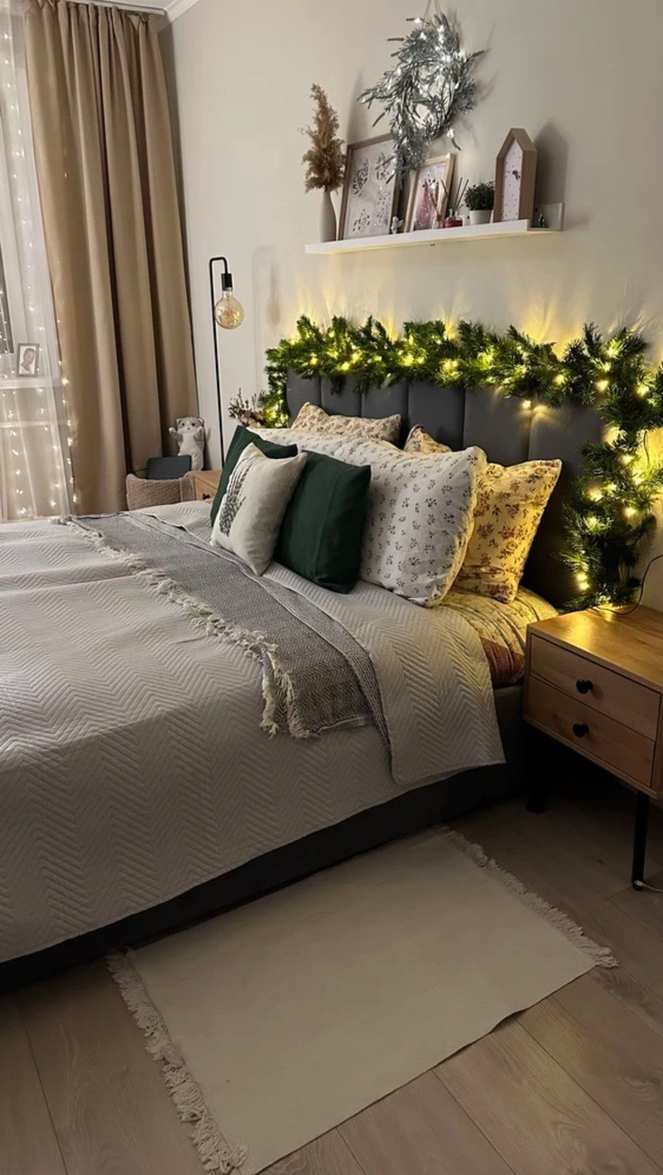 Fresh bedroom with lime accents, white walls, and light green bedding