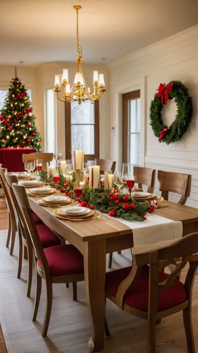 35+ Christmas Dining Room Decor Ideas for a Festive Home