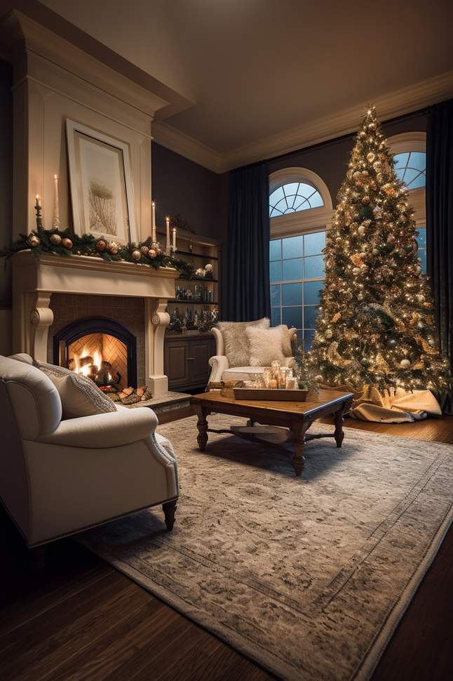 30 Cozy Christmas Decor Living Room Ideas for a Warm Home