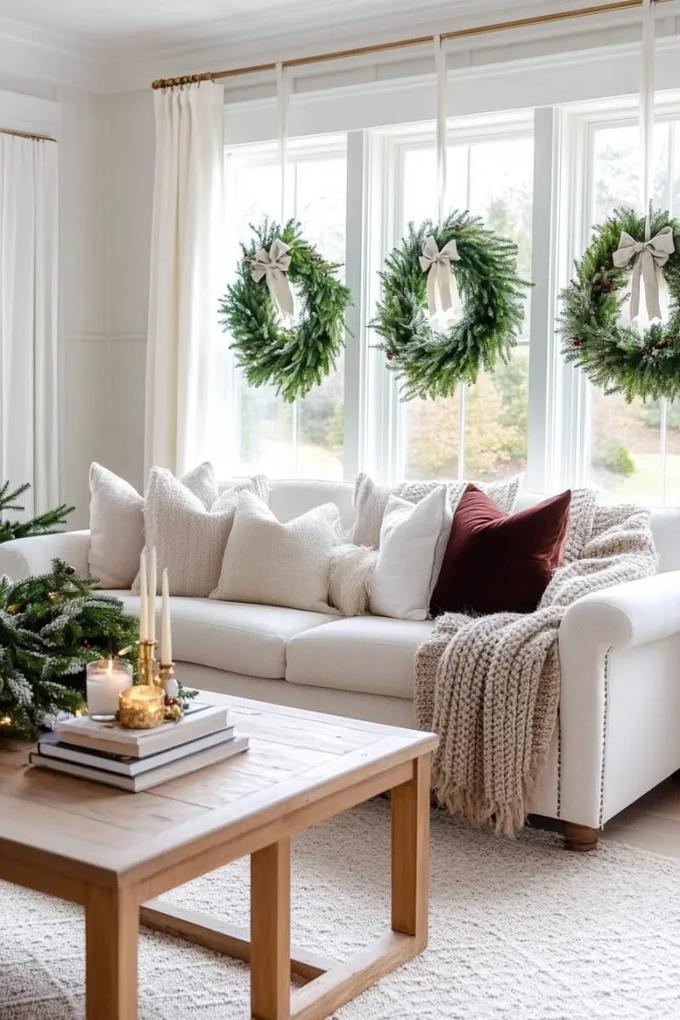 Living room with durable, pet-friendly fabrics and easy-to-clean surfaces.