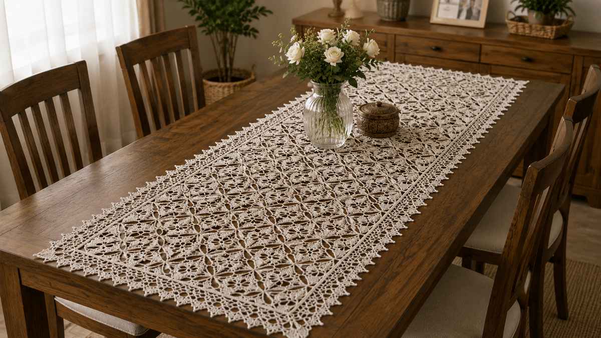 40 Crochet Table Decorations for Handmade Charm