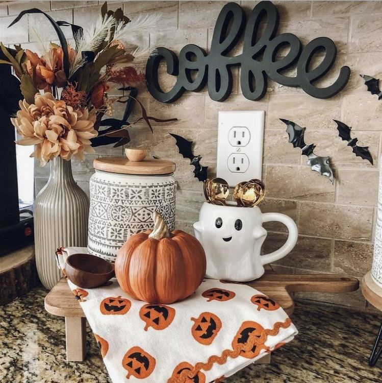 Cozy Ghost Mug Kitchen Counter Corner