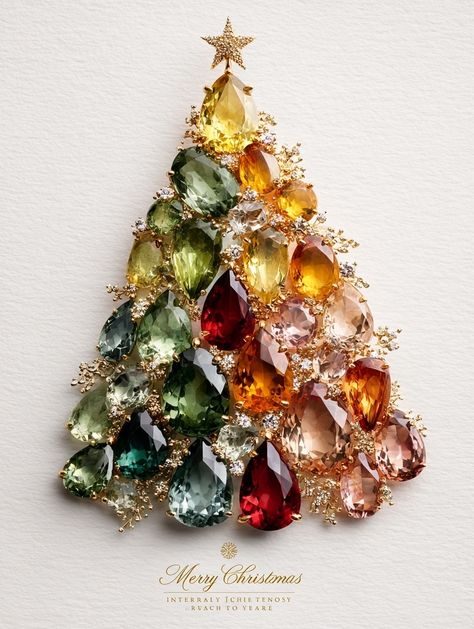40 Modern Gem Christmas Trees for Glam Holiday Decor