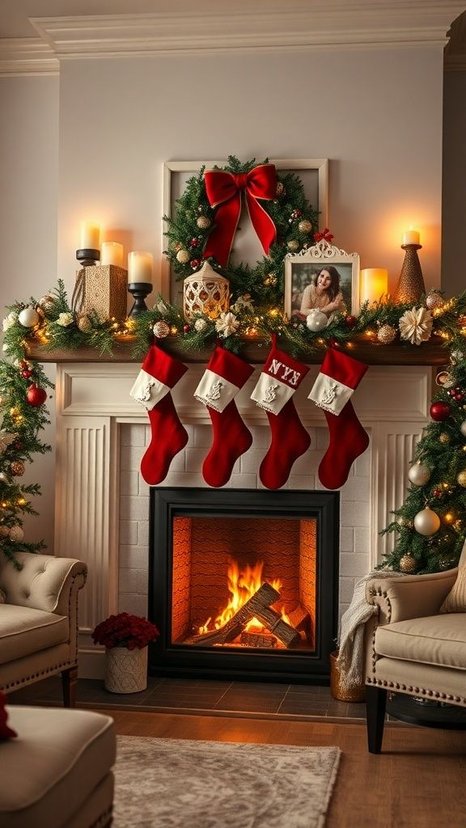 36 Christmas Fireplace Decor Ideas for a Cozy Home