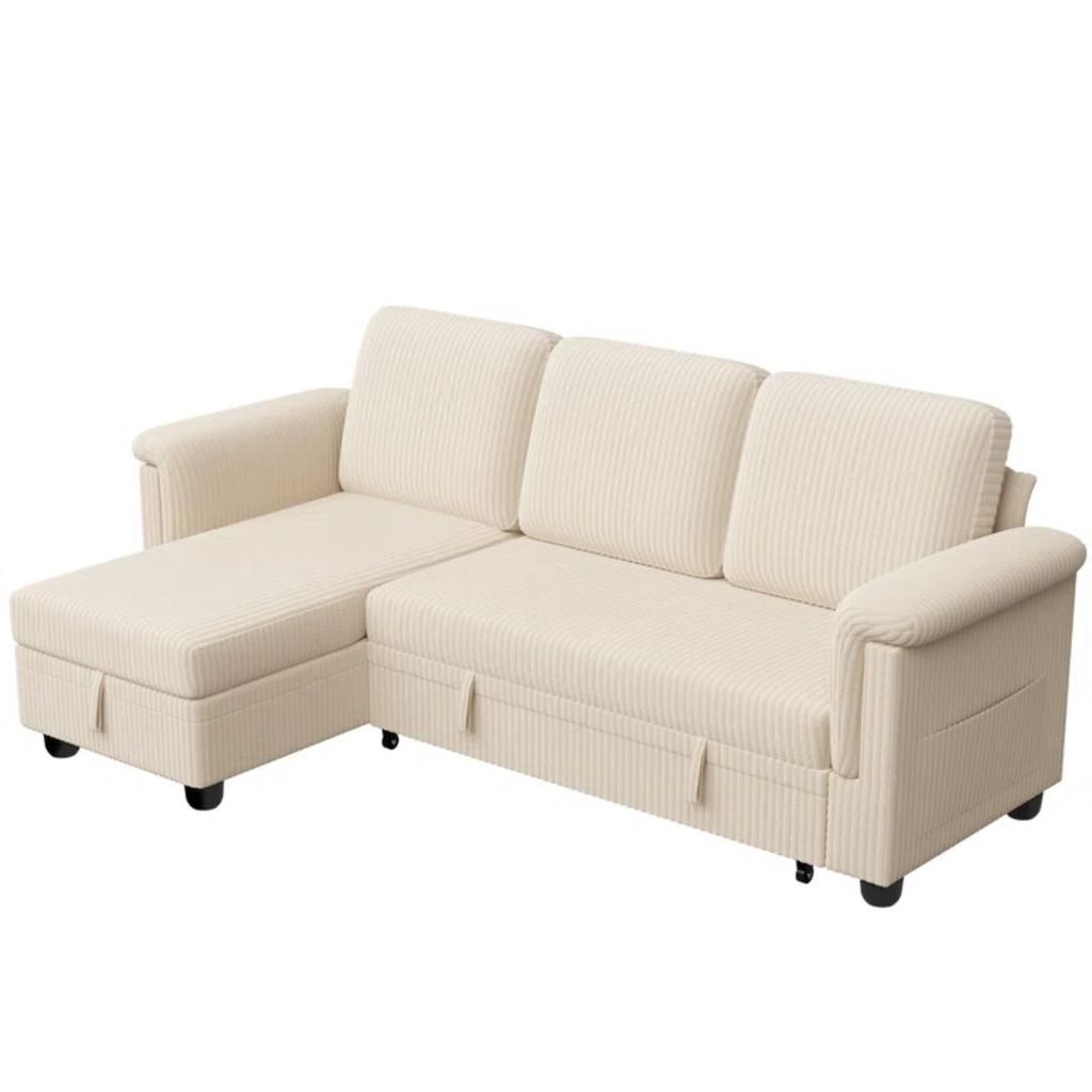 Built-in window seat storage bench styled with cozy chunky knit pillows and throws.