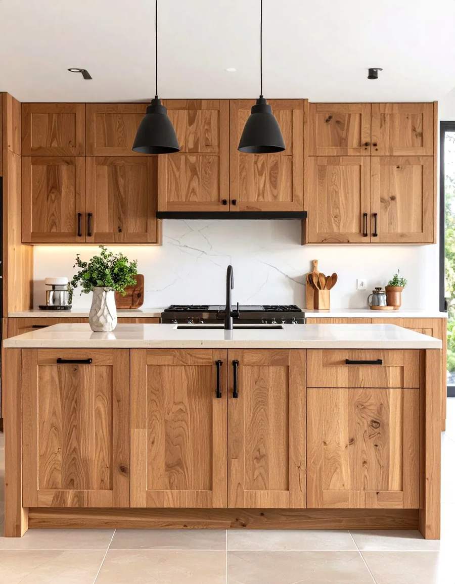 Distressed wood kitchen cabinet ideas with apron front sink and vintage hardware