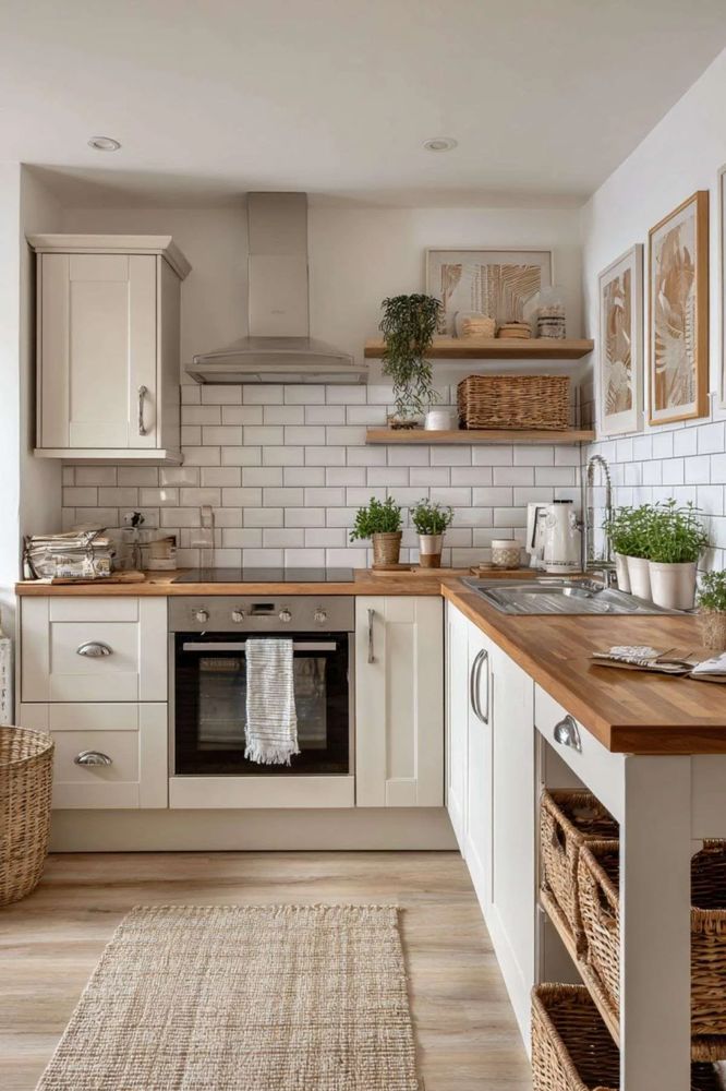 A secret door in the kitchen cabinetry leading to a fully equipped butler pantry.