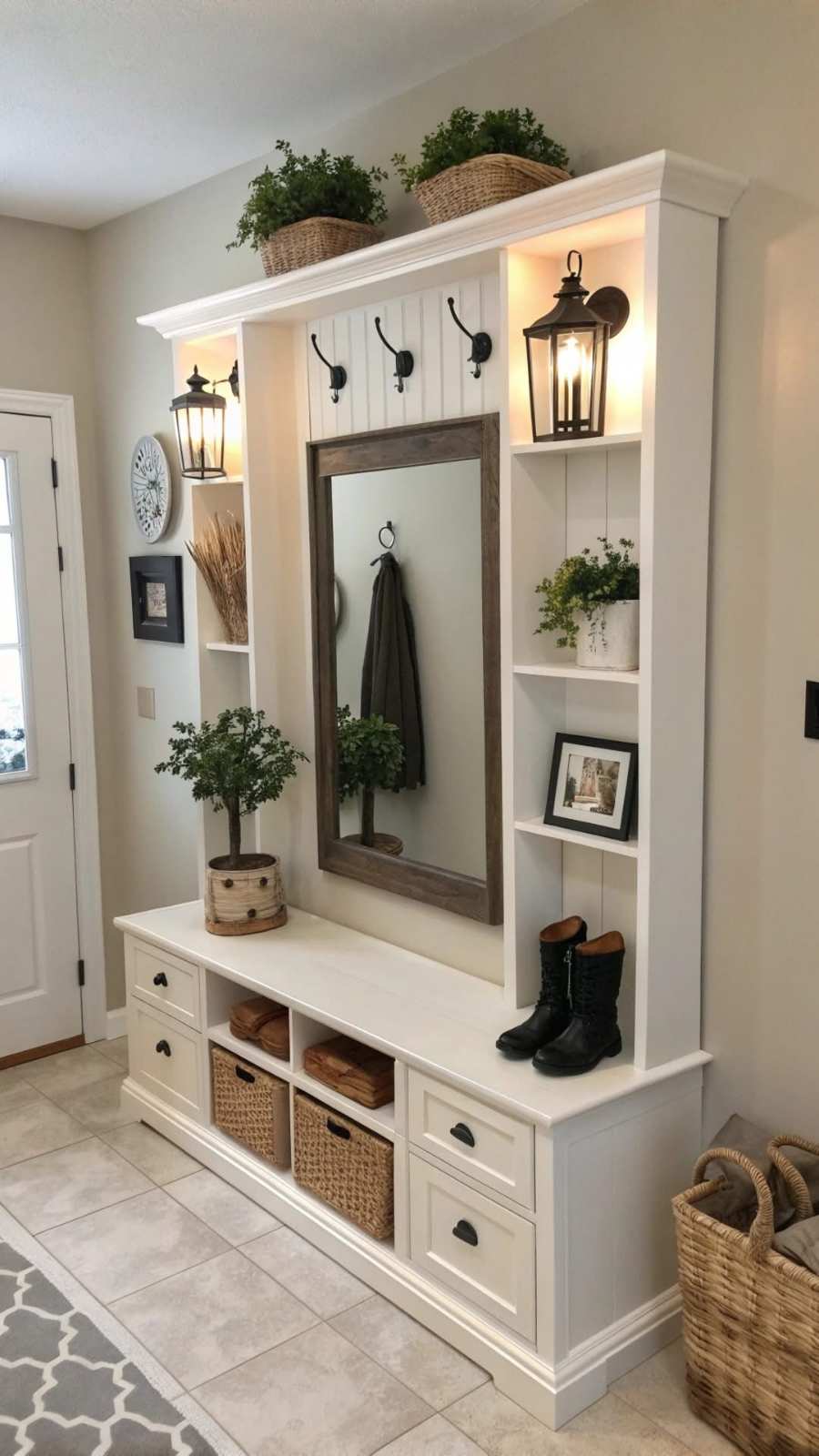 Mudroom Ideas White Hall Tree