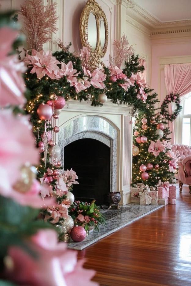 36 Pink Christmas Decor Ideas for a Pretty Holiday Home
