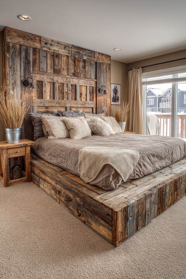 40 Rustic Men's Bedroom Ideas For Men