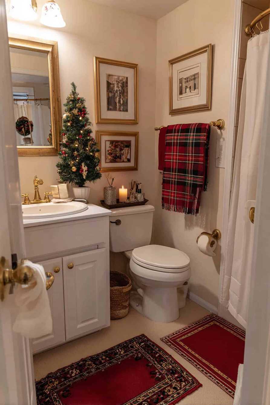 48+ Christmas Bathroom Decor Ideas for a Festive Space
