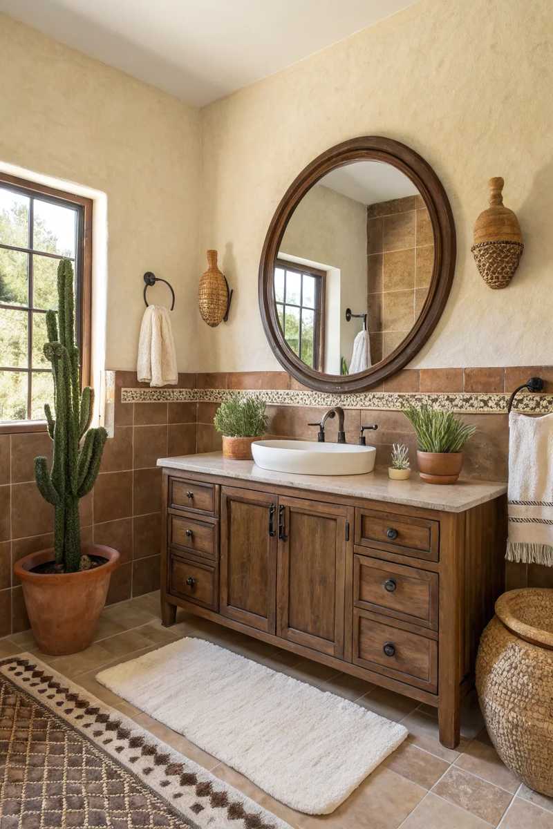 40 Southwestern Style Bathrooms for Desert Charm