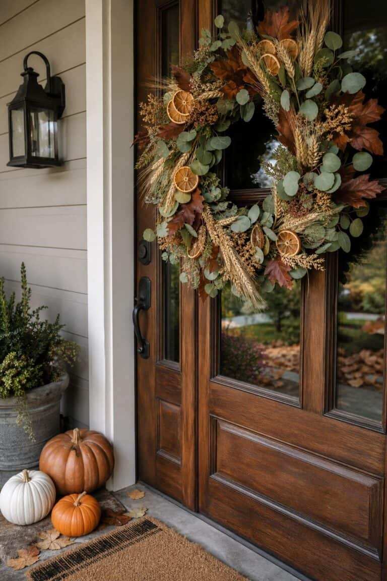35+ Thanksgiving Front Porch Decor Ideas for a Cozy Entry